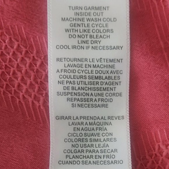 Splendid Collections Women’s Nicki Jacquard Blouse Guava/Pink Size: Small - Picture 13 of 14